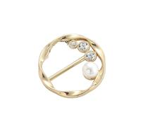 1/2/4/8PCS Corner Waist Knotted Brooches Metal Hijab Scarf Ring Button Shirt T-shirt Fixed Buckle Accessories pour femmes filles accessoires décoratifs(Color 8,1PC)