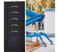 1, 2, 4 ou 6 patins de stabilisation pour vérins et stabilisateurs de camping-car, patins de stabilisation carrés noirs pour remorques/cales de nivellement de camping-car, 12x12, 14x14, 16x1