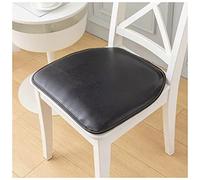 1/2/4 Paquets De Coussin De Chaise De Salle À Manger En Cuir Coussin De Siège Souple Durable En Fer À Cheval, Coussin De Chaise De Cuisine Antidérapant Avec Housse Lavable En Machine ( Color : Black ,