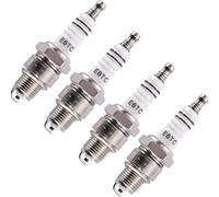 1/2/4 PCS Universal Remplacement Motorcycle Purk Purk E6TC Compatible avec Scooter Moped Ignition Part Pile Back-Garket Accessoire(4pcs)