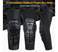 1/2/4 pièces enfants équipement de protection Anti-collision genouillères coudières pour enfants vélo, cyclisme, patinage à roulettes, planche à roulettes, sport Elbow Knee-4Pcs