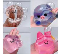 1/2/4 pièces Jouets d'extrusion de bulles faits maison, balles anti-stress super collantes à rebond lent, jouet à presser, jouets à triturage, Taba Squishy, jouets rafraîchissants d'été, friandises de