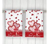 1/2/4 pièces Super doux Serviettes de cuisine en microfibre, idéal pour la maison, les activités de plein air et la décoration du thé de l'après-midi, Chiffons de cuisine, Cadeau de la Saint-Valentin 
