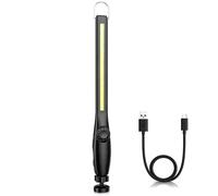 1/2/4pc Lampe De Poche Led Lampe De Travail Magnétique Usb Torche Rechargeable Crochet Lanterne Portable Lumière D'inspection Camping Lampe De Réparation De Voiture.1pc.