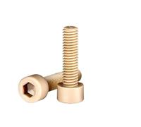 1/2/4pcs M2 M2.5 M3 M4 M5 M6 M8 M10 PEEK High-strength-temperature Resistant Hexagon Hex Socket Smooth Cap Head Screw Bolt(55mm,1pc M8)