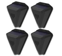 1/2/4PCS Solar Powered Bird Repeller, Waterproof Outdoor Pigeon Deterrent Device, Bird Repellent Products with Sound Light Alarm Bird Scarer Noise Clacker for Farm Orchard Crop (4pcs)