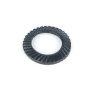 1/2/5/10/20/30/50pcs M3 M4 M5 M6 M8 M10 M12 M14 M16-M36 Double Crêtes Dents Rondelles De Verrouillage De Sécurité Entretoise En Acier Au Carbone Noir Joint Antidérapant(M36(1pcs))