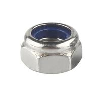 1/2/5/10/25 Pièces M2 .5 M3 M4 M5 M6 M8 M10 M12 M14 M16 M20 304 En Acier Inoxydable Hexagonal Nylon Écrou De Verrouillage Autobloquant(M2 x 25pcs)