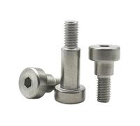 1/2/ 5/10/25pcs Stainless Steel M2 M2.5 M3 M4 M5 M6 M8 M10 Hex Hexagon Socket Head Roller Bearing Shoulder Screw Bolt (25mm,D5x M4 (20pcs))