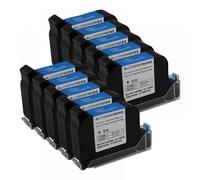 1 2 5 10 PCS JS12 Imprimante à jet d'encre portable 600 DPI Premier A Niveau 12,7 mm Hauteur d'impression Séchage rapide Eco Solvant Cartouche d'encre colorée compatible avec JS12(JS12--Black--10pcs)