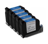 1 2 5 10 PCS JS12 Imprimante à jet d'encre portable 600 DPI Premier A Niveau 12,7 mm Hauteur d'impression Séchage rapide Eco Solvant Cartouche d'encre colorée compatible avec JS12(JS12--Black--5pcs)