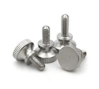 1/2 /5/10 pcs M2 M2.5 M3 M4 M5 M6 304 Stainless Steel Hand Tighten Knurled Grip Knob Thumb Screw Bolt Length=3-35mm(1pcs,M6 x 18mm)