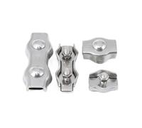 1/2/5/10 pièces M2-M10 304 acier inoxydable Simplex/Duplex 1/2-post boulon pince câble serre-câble étrier corde Simple poignée(Duplex-M3(5pcs))