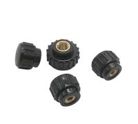 1/2/5/10 Pièces M3 M4 M5 M6 M8 Écrou À Main Rond Moleté Pouce En Caoutchouc Bouton De Serrage Plastique(M4-D15 10pcs)