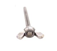 1/2/5/10 pièces M3 M4 M5 M6 M8 M10 M12 DIN316 304 En Acier inoxydable Serrer À La Main Sans Outil Ajuster Boulon Tête D'aile Papillon Vis Pouce(30mm,2pcs M8)