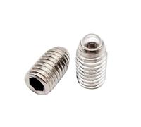 1/2/5/10 pièces M3 M4 M5 M6 M8 M10 M12 M16 noir 12.9 304 douille hexagonale en acier inoxydable, boule à ressort, piston, vis de réglage(304 Stainless,30MM_M10 2PCS)