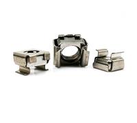 1/2/5/10 pièces M4 M5 M6 M8 M10 M12 304 écrou à Cage flottant à Clip carré en acier inoxydable pour support d'étagère d'armoire de serveur(1pc M12)