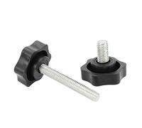 1/2/5/10 pièces M4 M5 M6 noir prune bakélite vis à oreilles bouton boulon étoile bouton serrer à la main vis vis à oreilles (Color : 10pcs_M5x25mm)