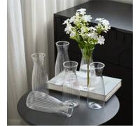 1/2/5/10 pièces Vase à fleurs de style minimaliste moderne en plastique, contenant floral épais et transparent, sans alimentation électrique ni pile nécessaire, pot de fleurs de décoration pour la mai