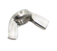 1/2/5/10pc M3 M4 M5 M6 M8 M10 M12 304 Écrou De Serrage À La Main En Acier Inoxydable Papillon Lingot Écrous Oreilles(M6 10pcs)