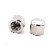 1/2/5/10pc M3 M4 M5 M6 M8 M10 M12 M14 M16 304 A2 Écrou Hexagonal En Acier Inoxydable DIN917(M4 10pcs)