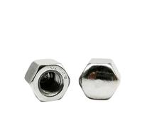 1/2/5/10pcs M3 M4 M5 M6 M8 M10 M12 M14 M16 DIN917 304 Stainless Steel Hex Hexagon Decor Short Low Cover Cap Blind Acorn Nut(1pc M14)