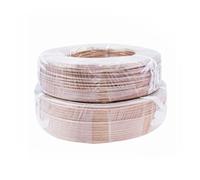 1/2/5/8/10/15/18/20/25/30/35/40/50/60/80M fil électrique or-argent 2 broches câble 30 28 26 24 AWG UL2468 haut-parleurs en PVC bande de casque audio rallonge de lampe(Gold-Sliver 18m,24AWG)