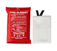 1 2 / .5 / .8 / 2m Couvertures D'incendie Des Urgences De Suppression Carrée Survie Couvre Les Couvertures Couverture En Fibre Verre Urgence Pour La Maison