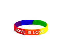 1/2/5 bracelets arc-en-ciel pour femmes et hommes, bracelets en silicone pour accessoires LGBT arc-en-ciel, bijoux, décorations, fournitures de fête FgY749, 20.2cm, Gel de silice