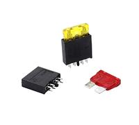 1/2/5 ensemble 2P 8P PA66 250V avec fusible à lame Standard porte-fusible d'insertion de voiture Horizontal 06.087 porte-fusible automatique PCB Câblage de protection (Color : 2p, Size : QTY 1Set)