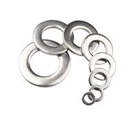 1/2/50p M1.6 M2 .5 M3 M4 M5 M6 M8 M10 GB97 304/A2-70 Machine plate en acier inoxydable Rondelle métallique Anneaux d'étanchéité plats. Accessoires matériels(M20 5pcs)