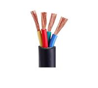 1/2/5M 16 18 19 20 22Awg Fil De Gaine Noire Câble en Cuivre Isolation PVC Fils D'extension Électriques Contrôle Signal Souple(RVV-4C 2m,22 AWG)