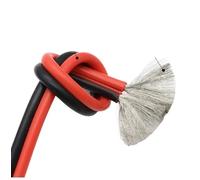 1/2/5M Fil De Cuivre Silicone Câble En Caoutchouc Doux 30 28 26 24 22 20 18 16 14 12 10 8 AWG 2Pins Flexible DIY LED Connecteur Noir Rouge(5 Meters,16AWG)