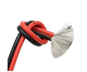 1/2/5M Fil De Cuivre Silicone Câble En Caoutchouc Doux 30 28 26 24 22 20 18 16 14 12 10 8 AWG 2Pins Flexible DIY LED Connecteur Noir Rouge(5 Meters,10AWG)