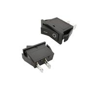 1/2/5Pcs Black KCD3 Rocker Switches 2Pin 16A 250V/20A 125V AC Push Button Boat Switch 30 * 13mm Ship Type On-Off Power Switches NWPNLXEA(One Size)