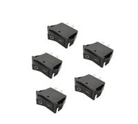 1/2/5Pcs Black KCD3 Rocker Switches 2Pin 16A 250V/20A 125V AC Push Button Boat Switch 30 * 13mm Ship Type On-Off Power Switches NWPNLXEA(One Size)
