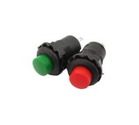1/2/5Pcs DS428 Push Button Switch 3A 125VAC 1.5A 250VAC DS428 FF- ON Self-locking Minitype Round Button Switch NWPNLXEA(Rot,One Size)
