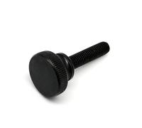 1/2/5pcs M3 M4 M5 M6 DIN464 GB834 Knurl Step Head Hand Tighten Thumb Screw Curtain Wall Glass Lock Thumbscrew Adjust(Black,30MM_5PCS M5)