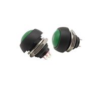 1/2/5Pcs PBS-33b Push Button Switch 12mm 12V 1A 2Pin Switch PBS-33B Waterproof Momentary Round Non-locking ON/OFF Switches NWPNLXEA(5,One Size)