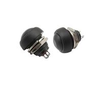 1/2/5Pcs PBS-33b Push Button Switch 12mm 12V 1A 2Pin Switch PBS-33B Waterproof Momentary Round Non-locking ON/OFF Switches NWPNLXEA(2,One Size)