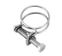 1/2/5pcs12-160mm réglable Double fil collier de serrage avec boulon hexagonal tuyau en acier inoxydable(120-130x3mm 1piece)