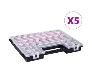 1/2/5x Boîtes d'Assortissement Plastique Coffret Rangement Garage vidaXL