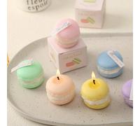 1/2/6 pièces Bougie parfumée de couleur macaron, convient pour la décoration de la maison, les fêtes, la décoration de la table à manger et les cadeaux de fête 6 pièces mélangées,Violet (lavande franç