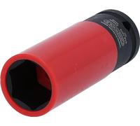 1/2" Aluminium wheel impact socket, deep, 21mm, on hang tag
