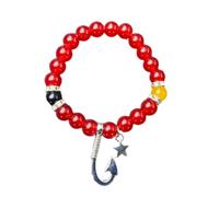 1/2 bracelets magnétiques assortis avec breloque colorée, normale, ce n'est pas une pierre précieuse