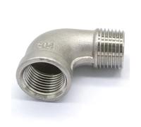 1/2" BSP Female to Male Thread 304 Stainless Steel 90 Degree Elbow Connector Pipe Fitting water oil air