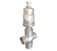 1/2" BSPT Female 304 Stainless Steel 3 Ways Actuated Pneumatic Angle Seat Steam Valve Normally Closed YZWRWRMKTB