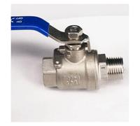 1/2" BSPT Female to Male 304 Stainless Steel 2-Piece Type Ball Valve Full Port Water Steam 2.5Mpa