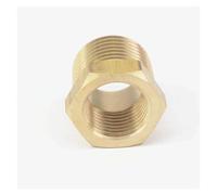 1/2" BSPT Male x 3/8" NPT Female Reducing Bushing Brass Pipe Fitting Connector Adapter Air Gas Fuel Water