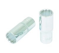 1/2" CHROMEplus 12 Point socket, deep, 17mm